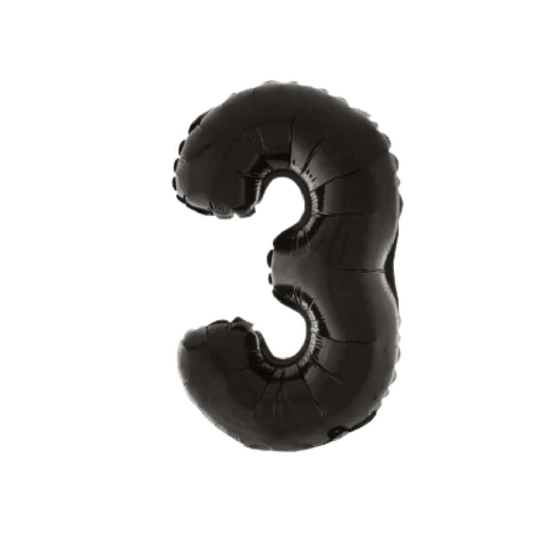 14" Black Numbers (Air Fill Only/Does Not Float)