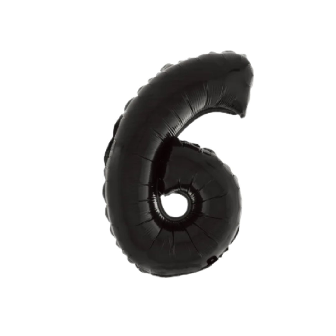 14" Black Numbers (Air Fill Only/Does Not Float)