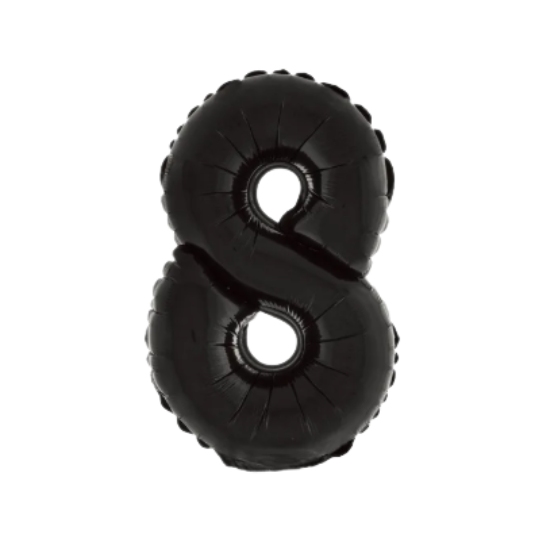 14" Black Numbers (Air Fill Only/Does Not Float)