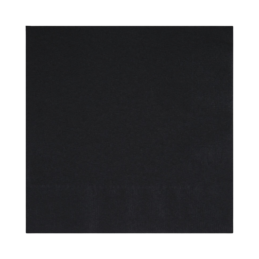 Black Beverage Napkins