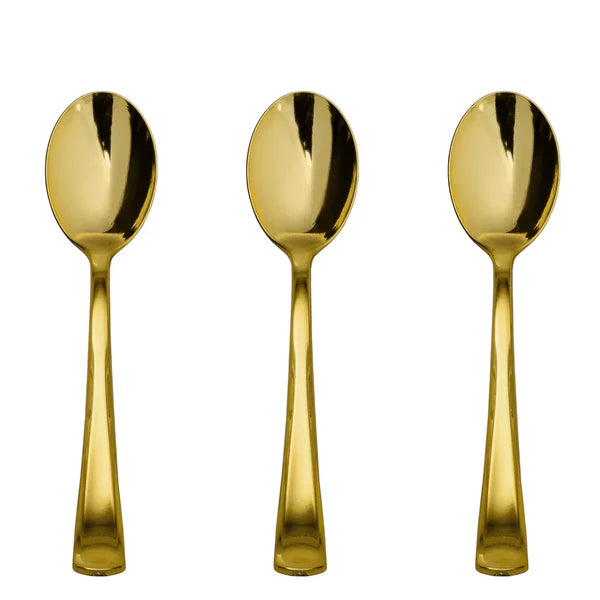 Classic Gold Plastic Spoons - 20 Ct.