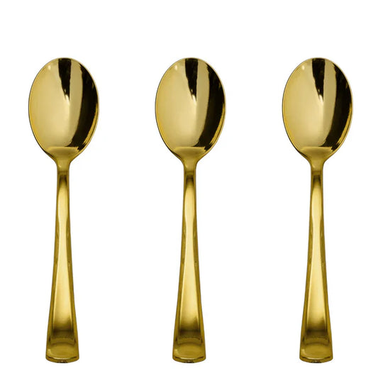 Classic Gold Plastic Spoons - 20 Ct.