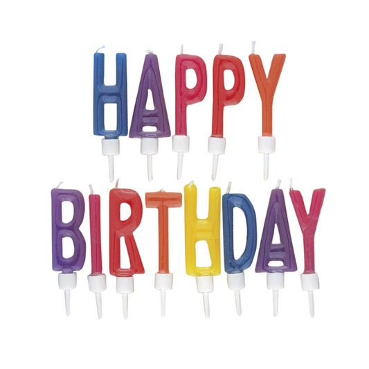 Happy Birthday Letters Candles
