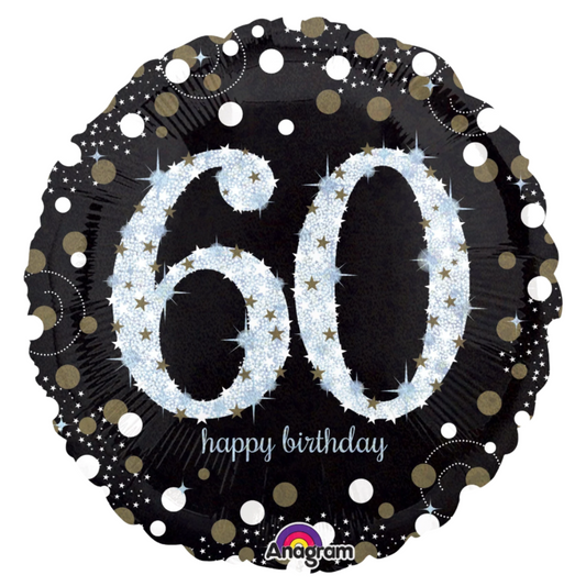 28"A Happy Birthday Sparkling 60th