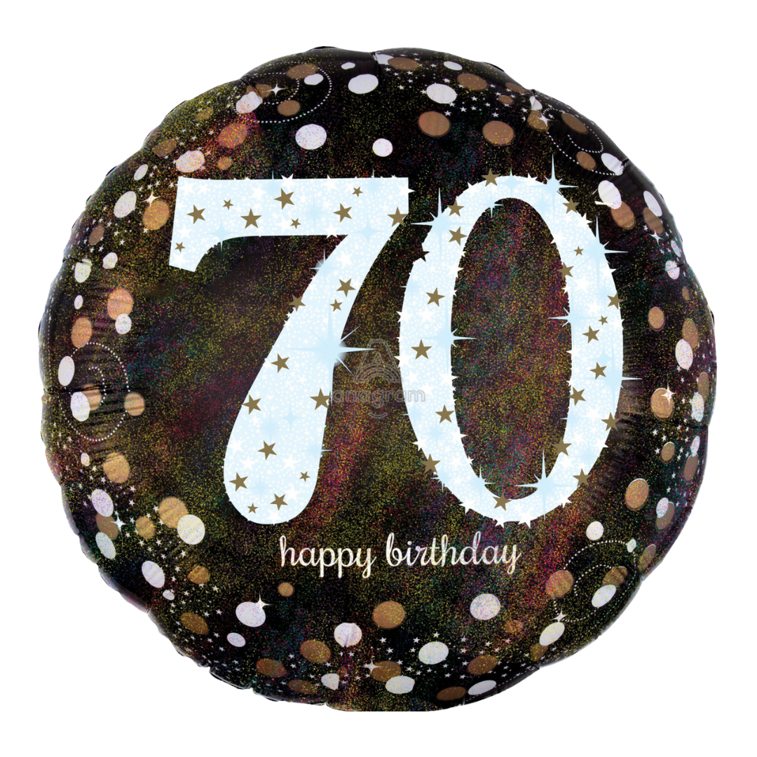 28"A Happy Birthday Sparkling 70th