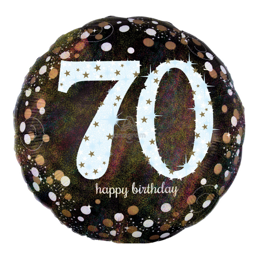 28"A Happy Birthday Sparkling 70th