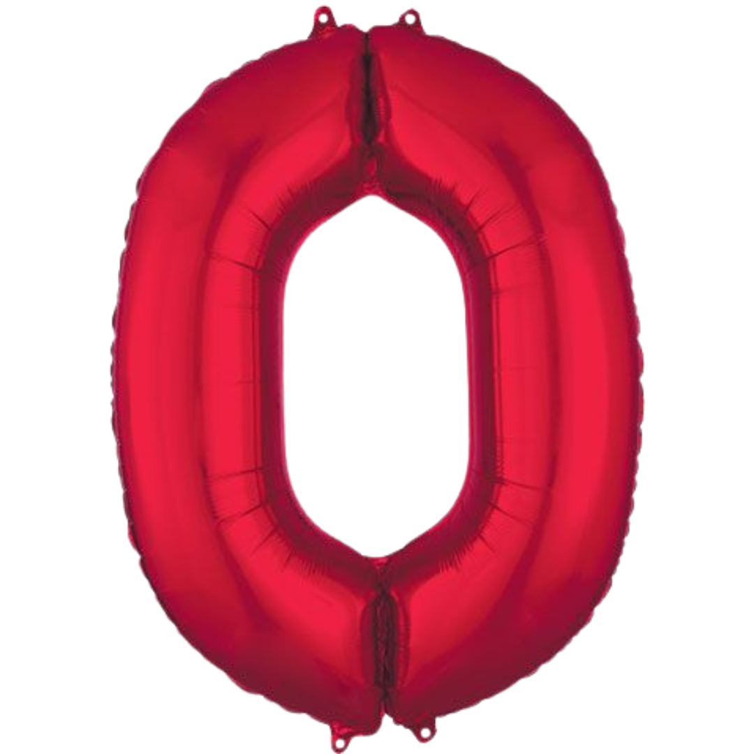 34" Red Numbers