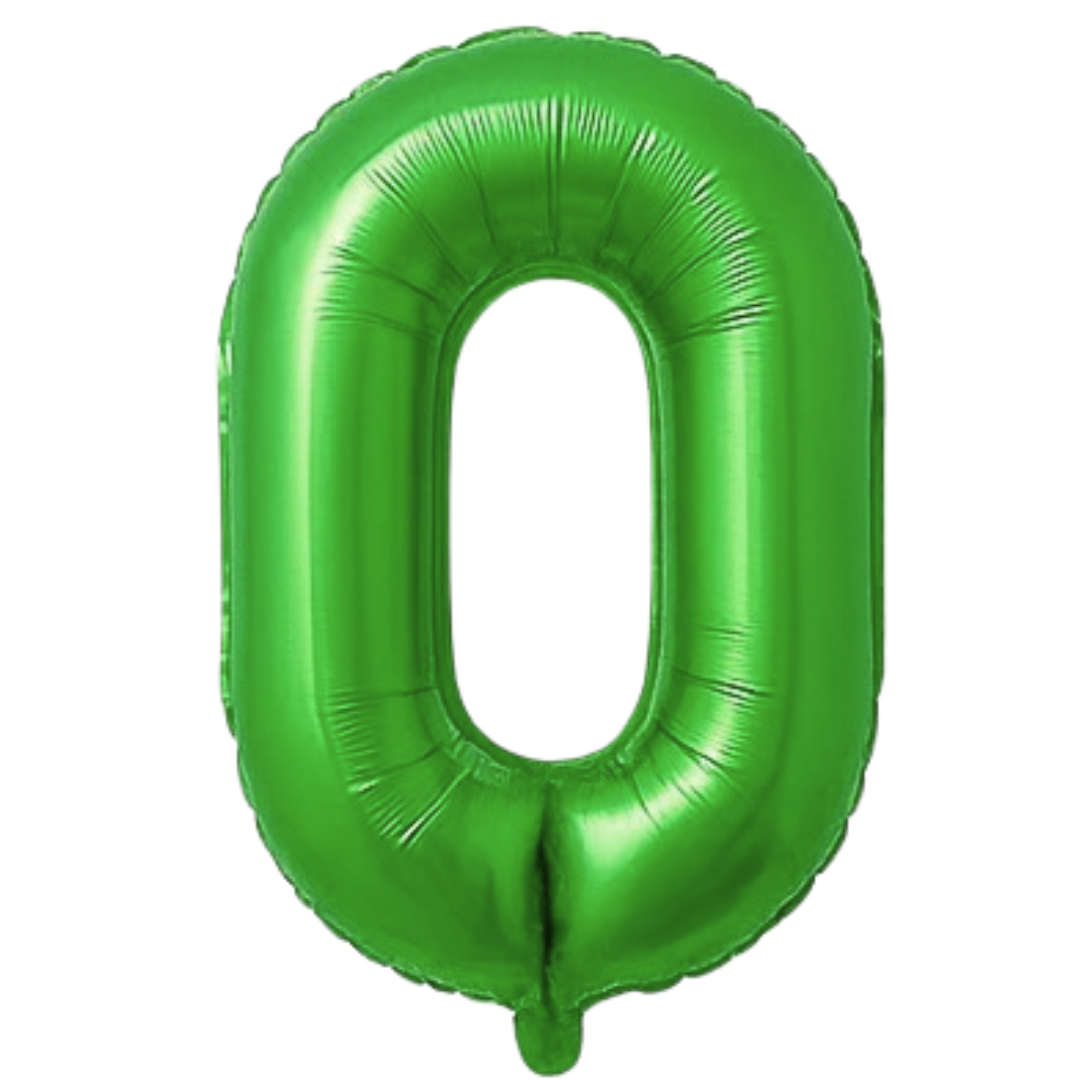 34" Green Numbers