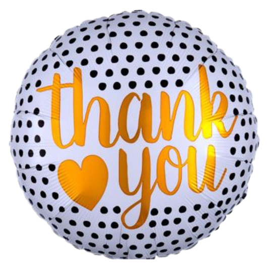18" THANK YOU MODERN DOTS