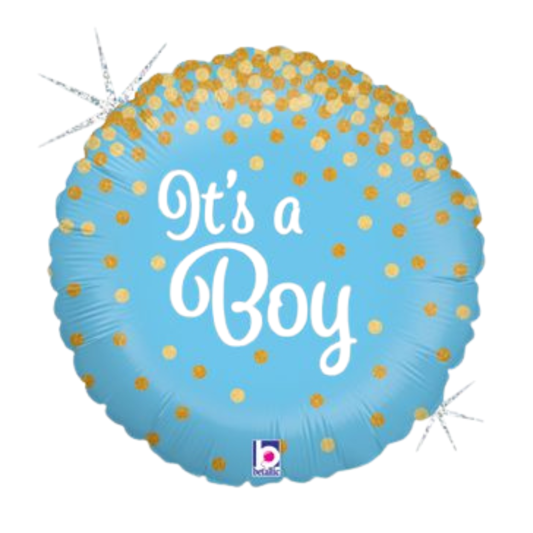 18" GLITTERING IT'S A BOY