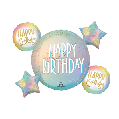 HBD Pastel Balloon Bouquet