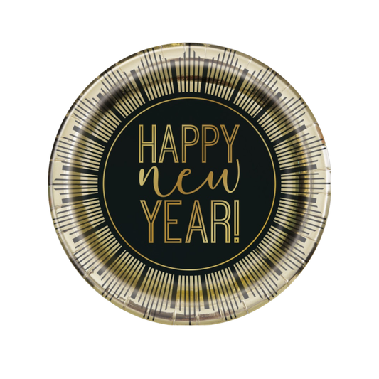 Roaring New Years Round 9" Dinner Plates  8ct