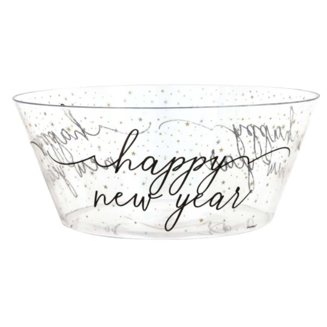Disco New Year Plastic Serving Bowl