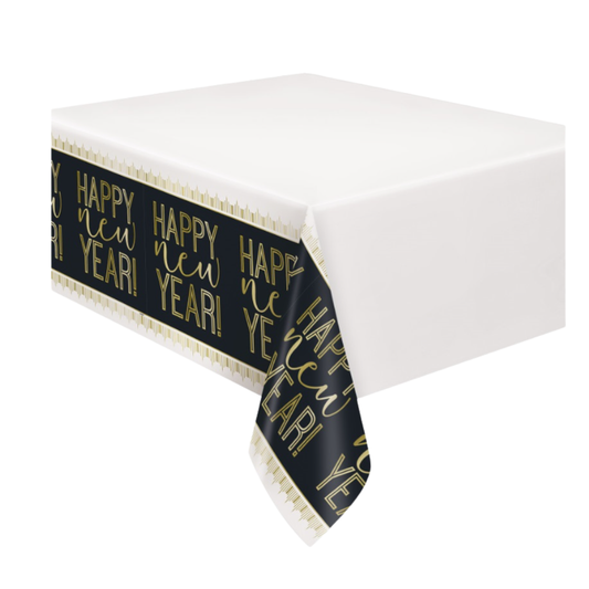 Roaring New Years Rectangular Plastic Table Cover  54" x 84"