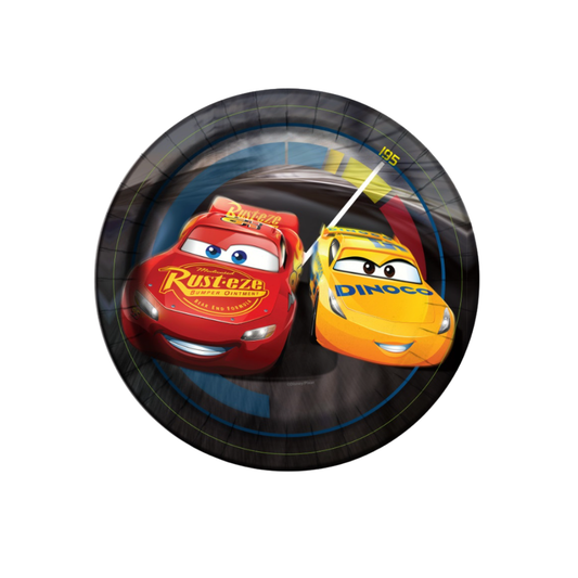Disney Cars 3 Movie Round 7" Dessert Plates  8ct