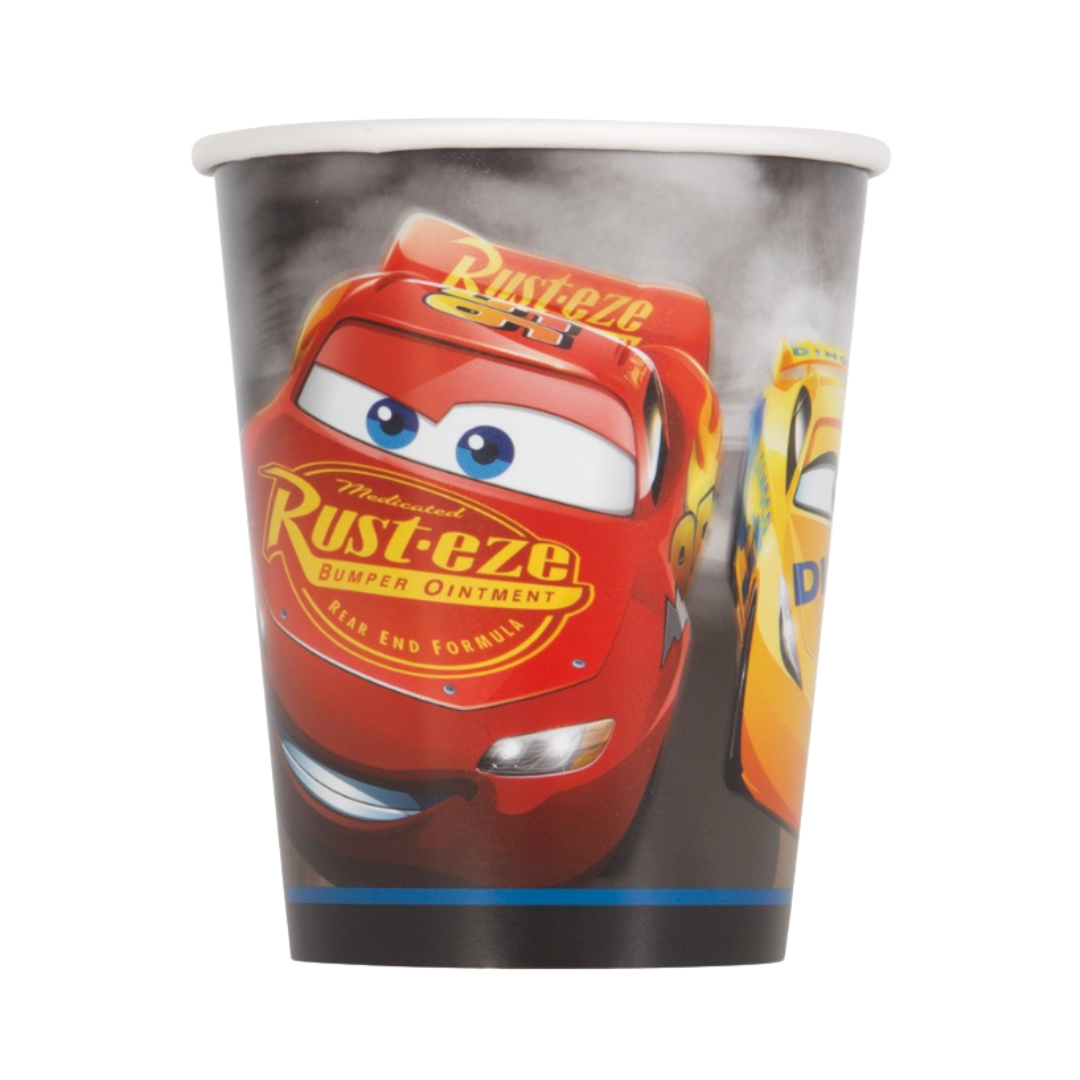 Disney Cars 3 Movie 9oz Paper Cups  8ct