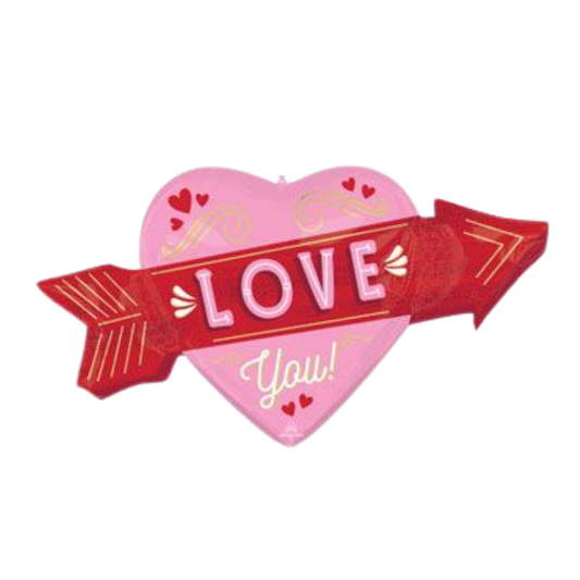 RETRO LOVE YOU ARROW 42"