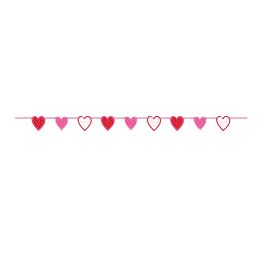 Valentine Heart Cut Out Banner
