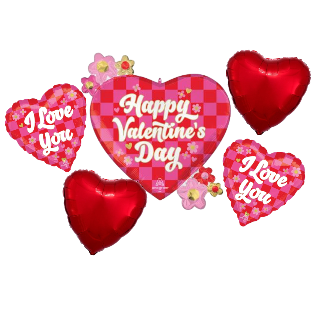 Happy Valentine's Day Balloon Bouquet