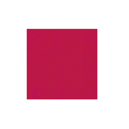 Premier Style Brand Ruby Red Beverage Napkins