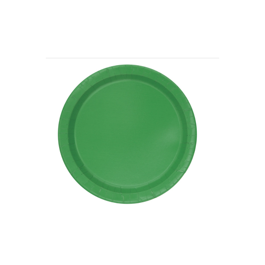 Emerald Green Solid Round 9" Dinner Plates