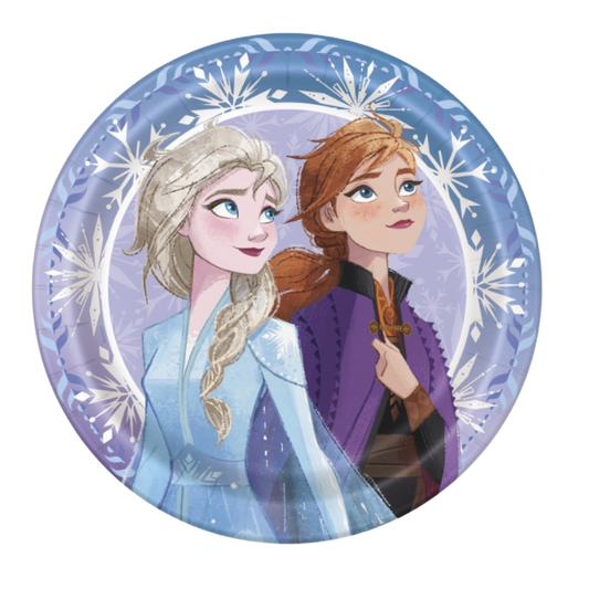 Disney Frozen 2 Round 9" Dinner Plates  8ct