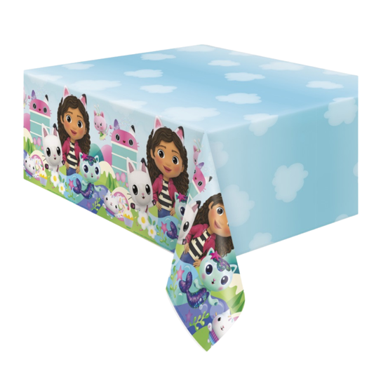Gabby's Dollhouse Rectangular Plastic Table Cover  54" x 84"