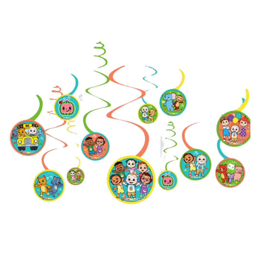 Cocomelon Swirl Decorations