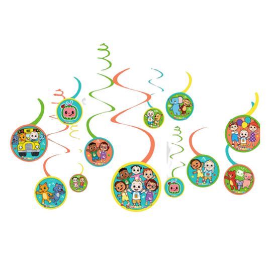 Cocomelon Swirl Decorations