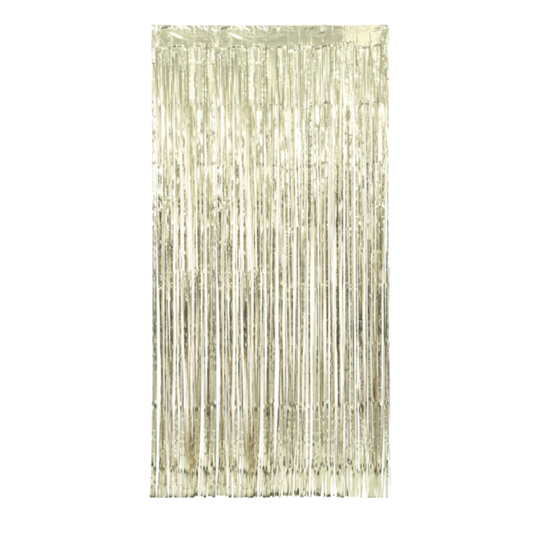 Gold Foil Fringe Door Curtain  3.25 ft x 6.5 ft