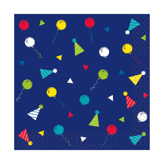 Peppy Birthday Beverage Napkins  16ct