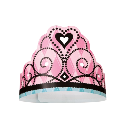 Fairytale Princess Paper Tiara 6ct