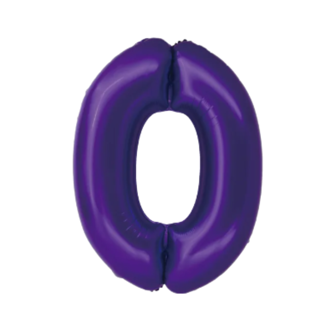 34" Dark Purple Numbers