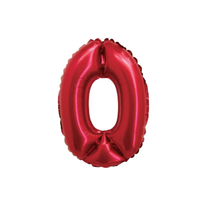 14" Red Numbers (Air Fill Only/Does Not Float)