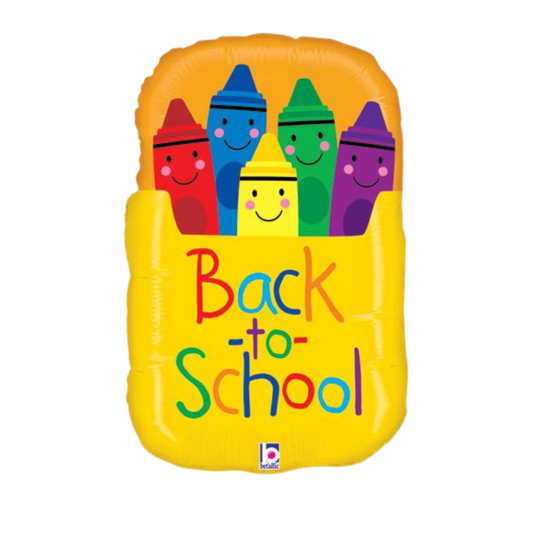 28" BACK TO SCHOOL CRAYON BOX