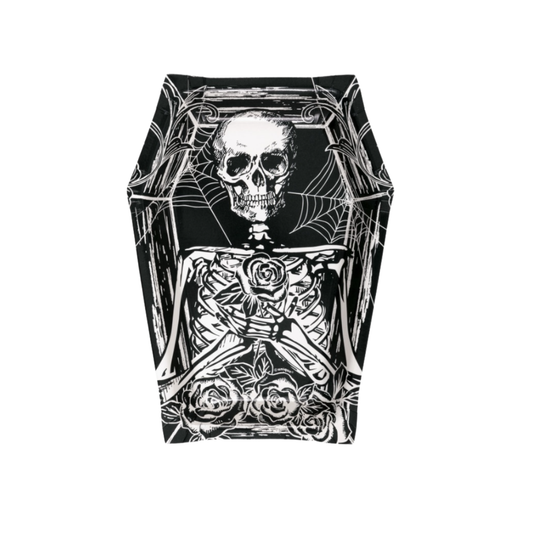 Sketchy Skull Coffin-Shaped 8" Plates  8ct