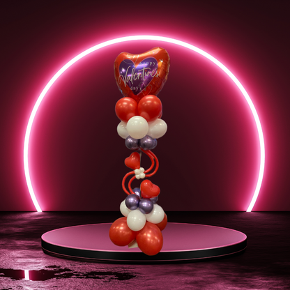 7' Valentine’s Balloon Tower