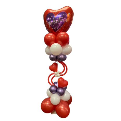 7' Valentine’s Balloon Tower