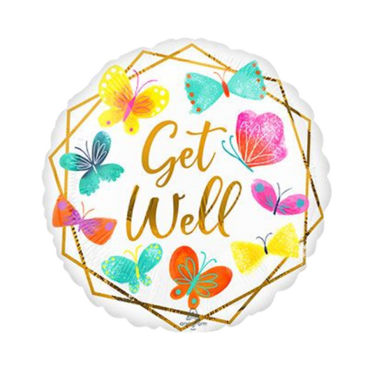 18" Get Well Butterflies