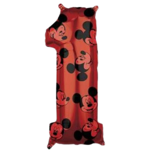 Mickey Number Foil Balloons