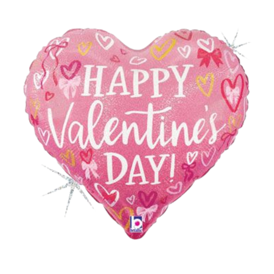18H HVD PINK BOWS AND HEARTS