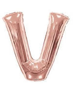 Rose Gold Letter V Anagram 34″ Balloon