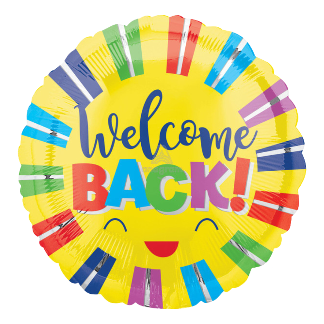 18"A Welcome Back Colorful Stripes