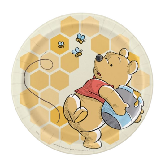 Disney Winnie the Pooh Round 9" Dinner Plates 8ct