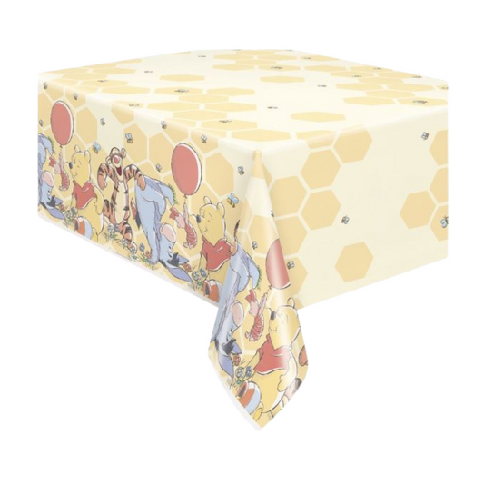 Disney Winnie the Pooh Rectangular Plastic Table Cover 54" x 84"