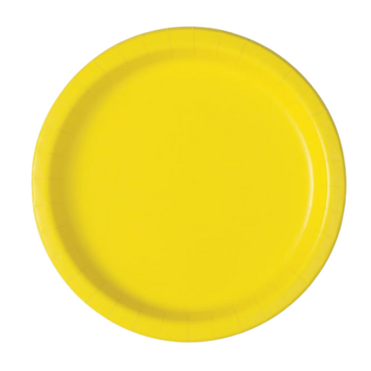 7" Yellow Plates