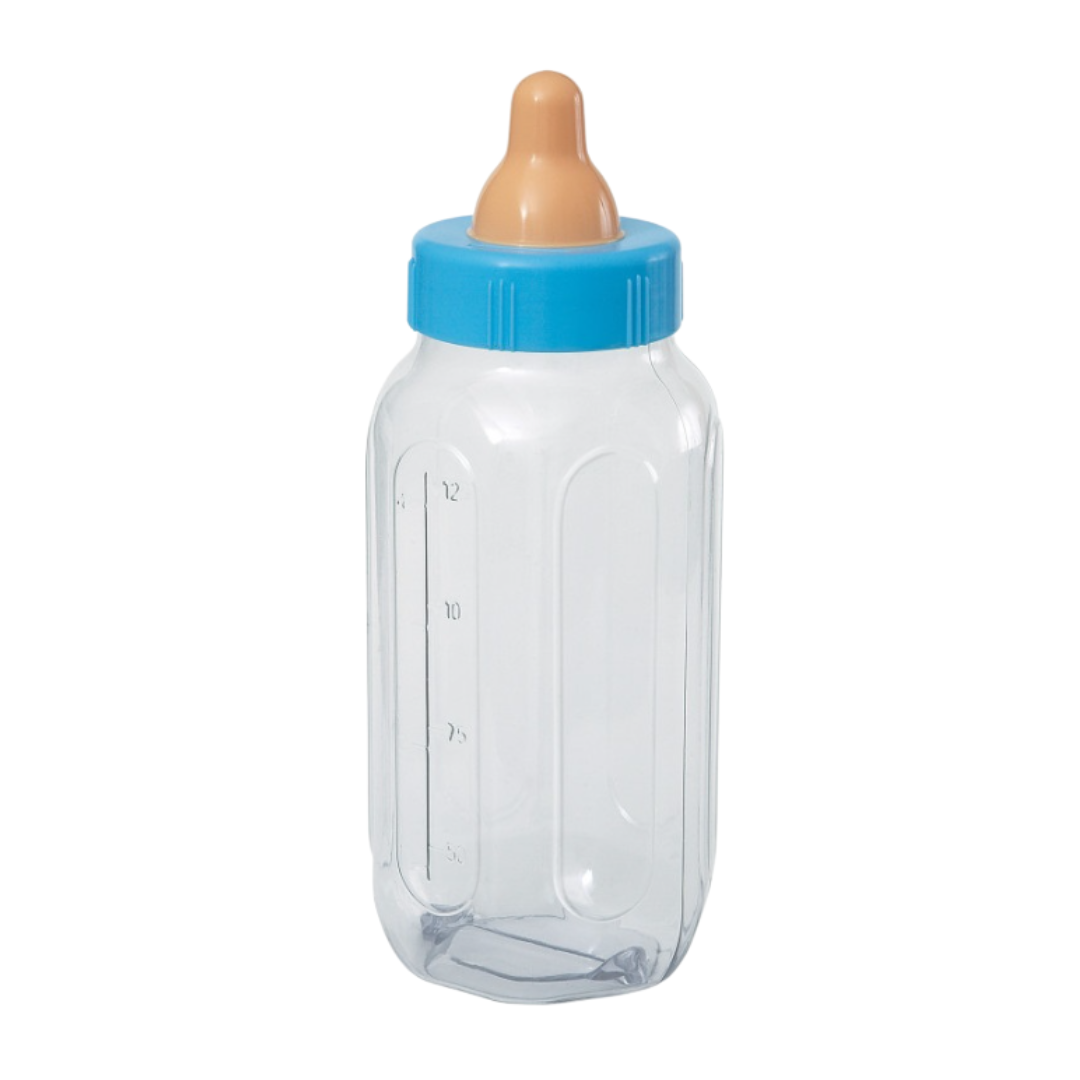 Blue Baby Bottle Bank 11"