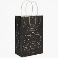 Basketball Court Kraft Paper Party Bags