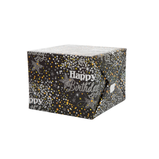 Glittering Birthday Gift Wrap 30"x5ft