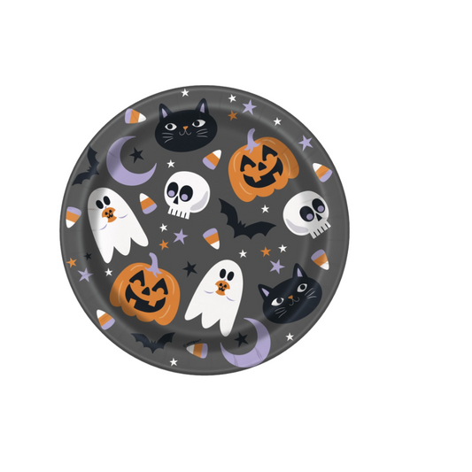 Halloween Night Round 7" Dessert Plates 8ct
